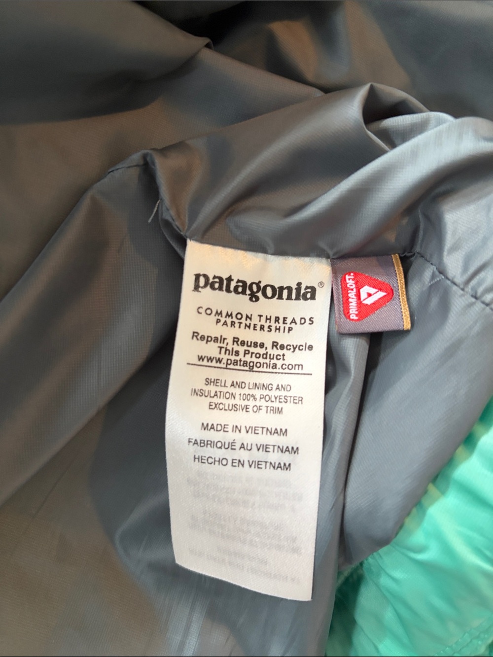 Patagonia Women’s Nanopuff Quilted Puffer Jacket in Mint - Picture 9 of 11